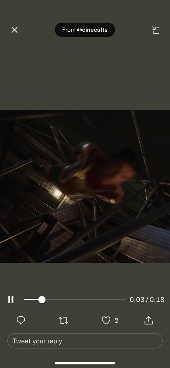 SuperTom101's tweet photo. Anyone notice how he changed suits to save MJ? Or is it an editing mistake https://t.co/6O1fhPcrQs