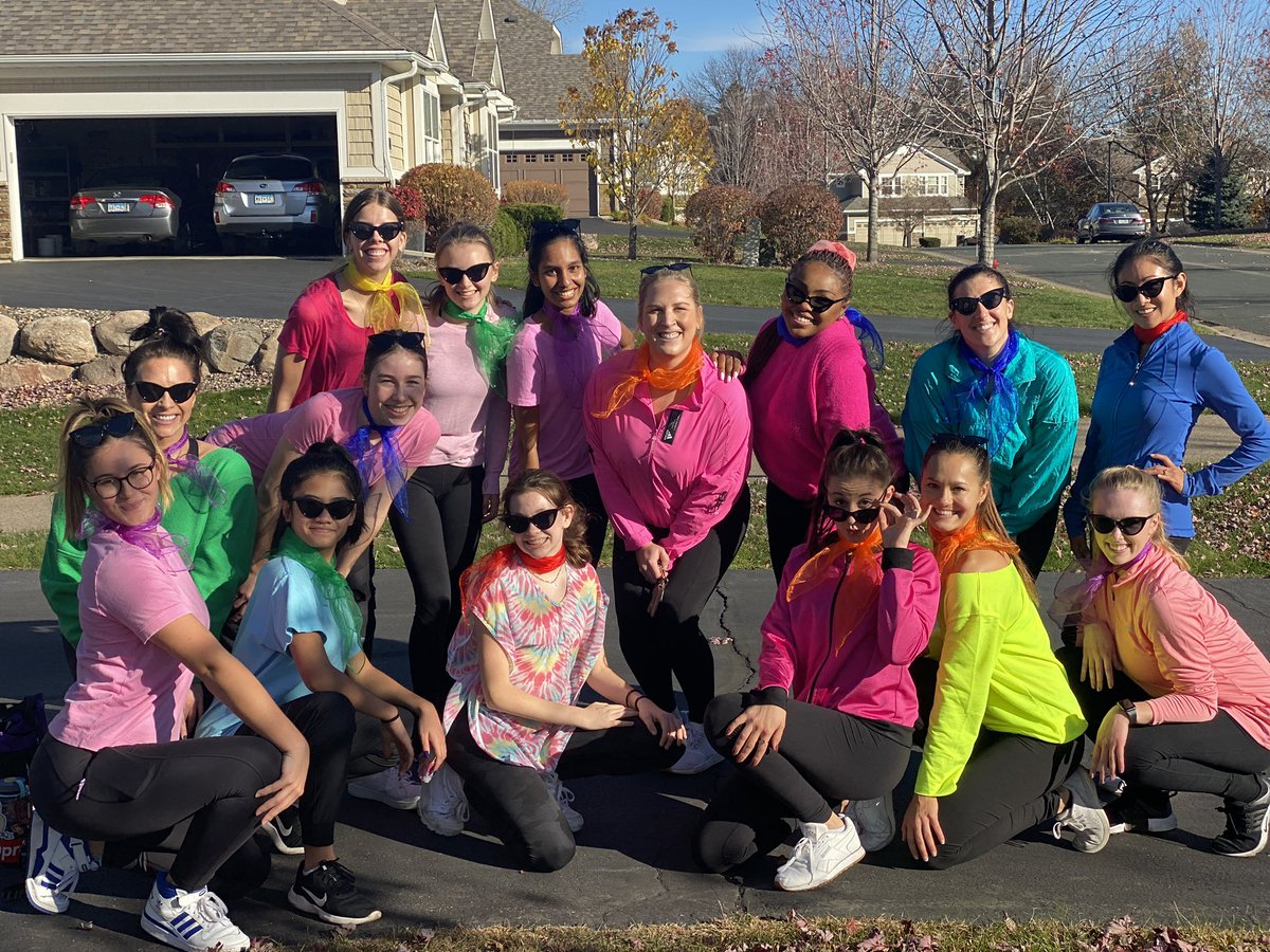 lauraastrup's tweet photo. @MarcLore @Timberwolves Myself and this group surprised a women fighting a cancer battle with a flash mob at her home in front of her whole neighborhood! It was such a cool day! 💜 https://t.co/IkW9j15gfW