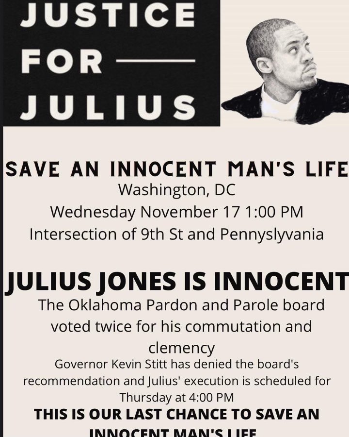 justice4julius's tweet photo. LA - NYC - DC - NEWARK - MINNEAPOLIS SHOW UP FOR JULIUS! Find info for each city by swiping through. THIS IS YOUR LAST CHANCE! #justiceforjulius #freejuliusjones https://t.co/a0GQblwb4y