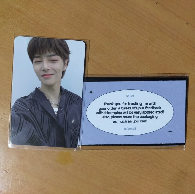 addtzucart's tweet photo. ↷ ·˚ ༘ 💌 #fromphia • #dos_mailz : ꒱
@skizmail my consol already received jeongin na, tysm for the smooth transaction and very steal fries na pc ^.^ https://t.co/kLdkoa88ZN