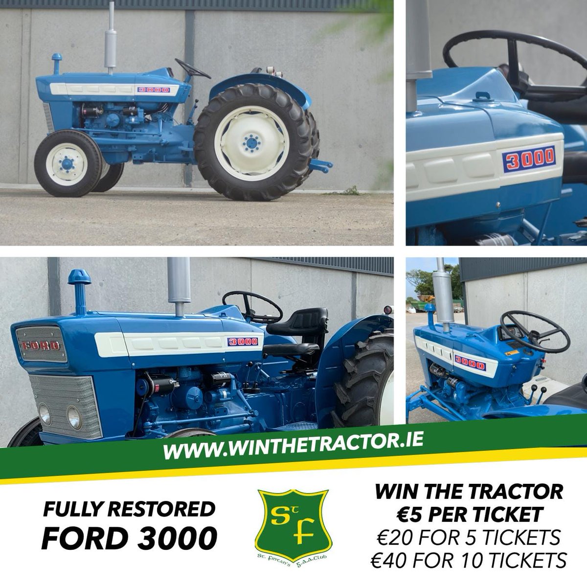 As long time supporters &amp; sponsors of St Fintans GAA Club we are delighted to support their WIN THE TRACTOR raffle.
All funds are going towards the development of an indoor training facility for our underage &amp; adult teams.

Tickets available at winthetractor.ie
