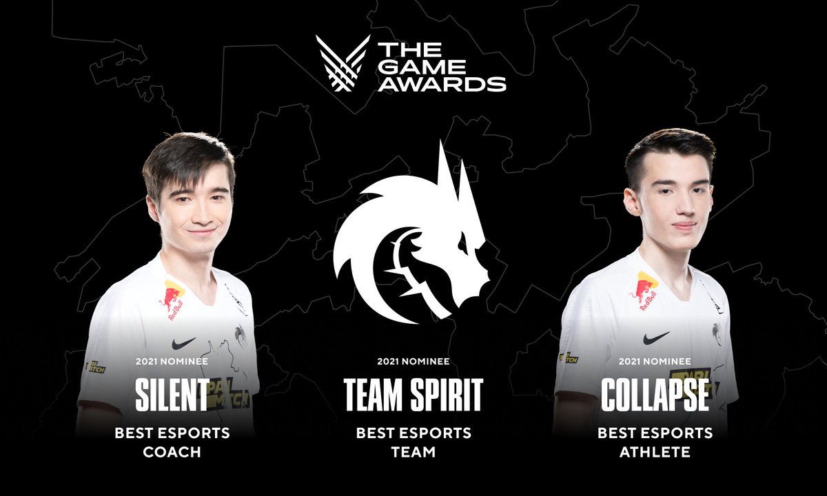 We have been nominated for 3 awards this year at #TheGameAwards.

- <a href="/Silent/">Silent</a> for Best Esports Coach
- @Collapse for Best Esports Athlete
- Team Spirit for Best Esports Team

You know what to do: thegameawards.com/nominees