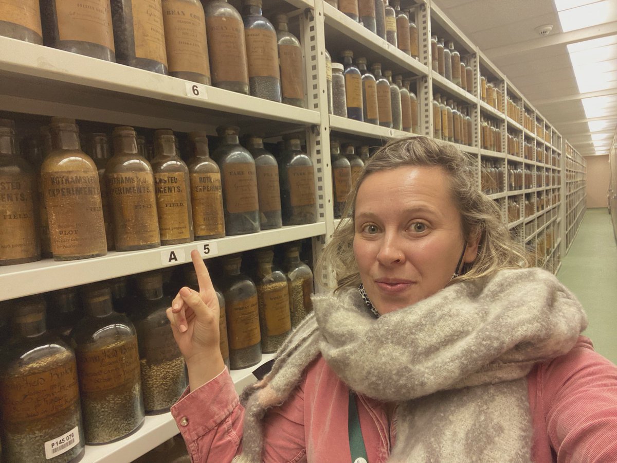 EcoRhymes's tweet photo. I sampled at the infamous @Rothamsted archive yesterday. It was fascinating to see soil samples on the shelf from the early 1800s 🤗 After a long day in the archive, we’ve got what we need to look at the long term behaviour of #microplastics in #soils
@BUEnvironment @bangorsoil https://t.co/cL2XUijuOl