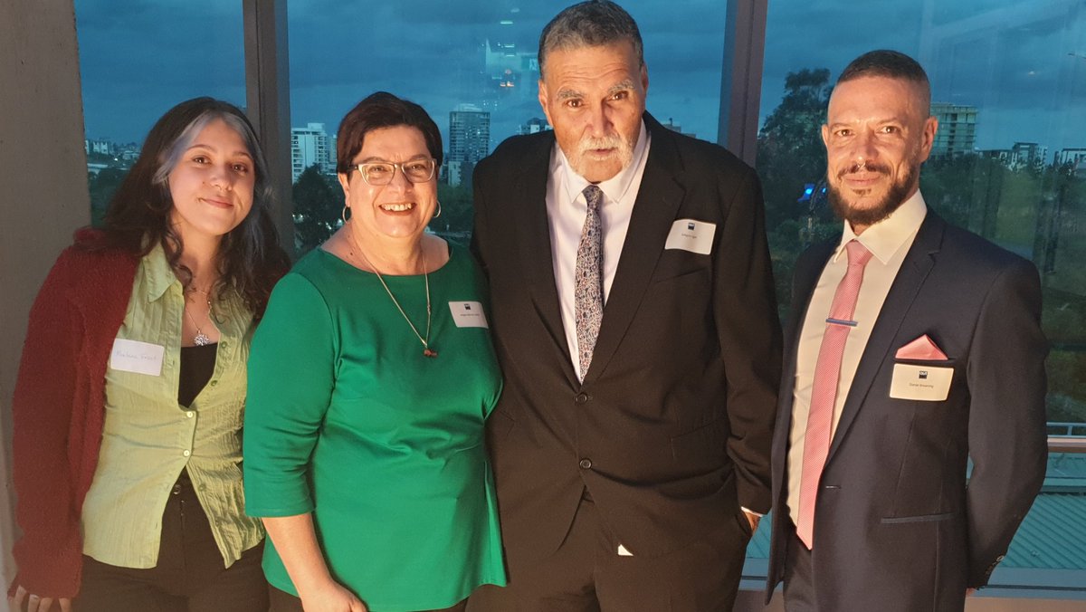 angela_leitch's tweet photo. @QUT outstanding Indigenous alumni for 2021 is broadcaster extradinaire #awaye the very deadly #DanielBrowning @ABCIndigenous @RadioNational #QUTOAA https://t.co/UhRWJ7p2sf