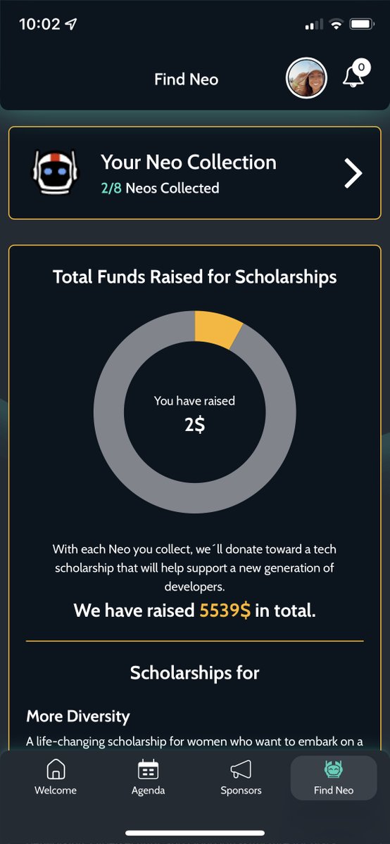 veratiago's tweet image. For #osdevcon we&apos;ve built an events app and added a treasure hunt - collect NEOs and donate money. How cool is that? #dogfooding #BuiltWithOutsystems #socialimpact