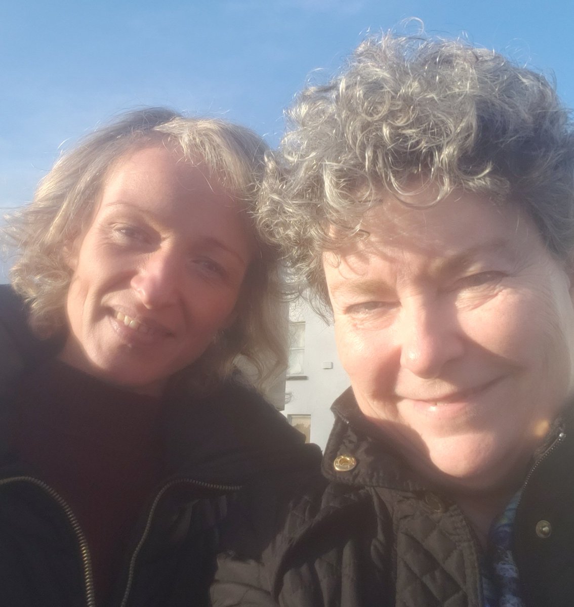 maryannpierce's tweet photo. Glorious morning in #Dublin with the brilliant Louise O'Conor. So happy to be together again! Talking women leadership, social good, building wealth, maintaining our health and #kindness. Shout out to our #sisters. #AwakenHub, #IrelandTogether #FiercePierce tour. https://t.co/xsNlQ4knKa