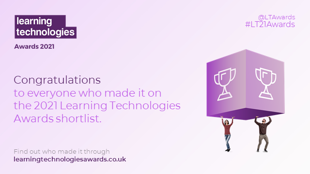 We're looking forward to an evening of celebrations at tonight's <a href="/LTAwards/">Learning Technologies Awards</a>. Good luck to our learning experience team, shortlisted for their work with Scottish Enterprise <a href="/scotent/">Scottish Enterprise</a> and Mind Tool's <a href="/gemmatowersey/">Gemma Towersey 🏊</a> , shortlisted for the learning designer of the year #LT21Awards
