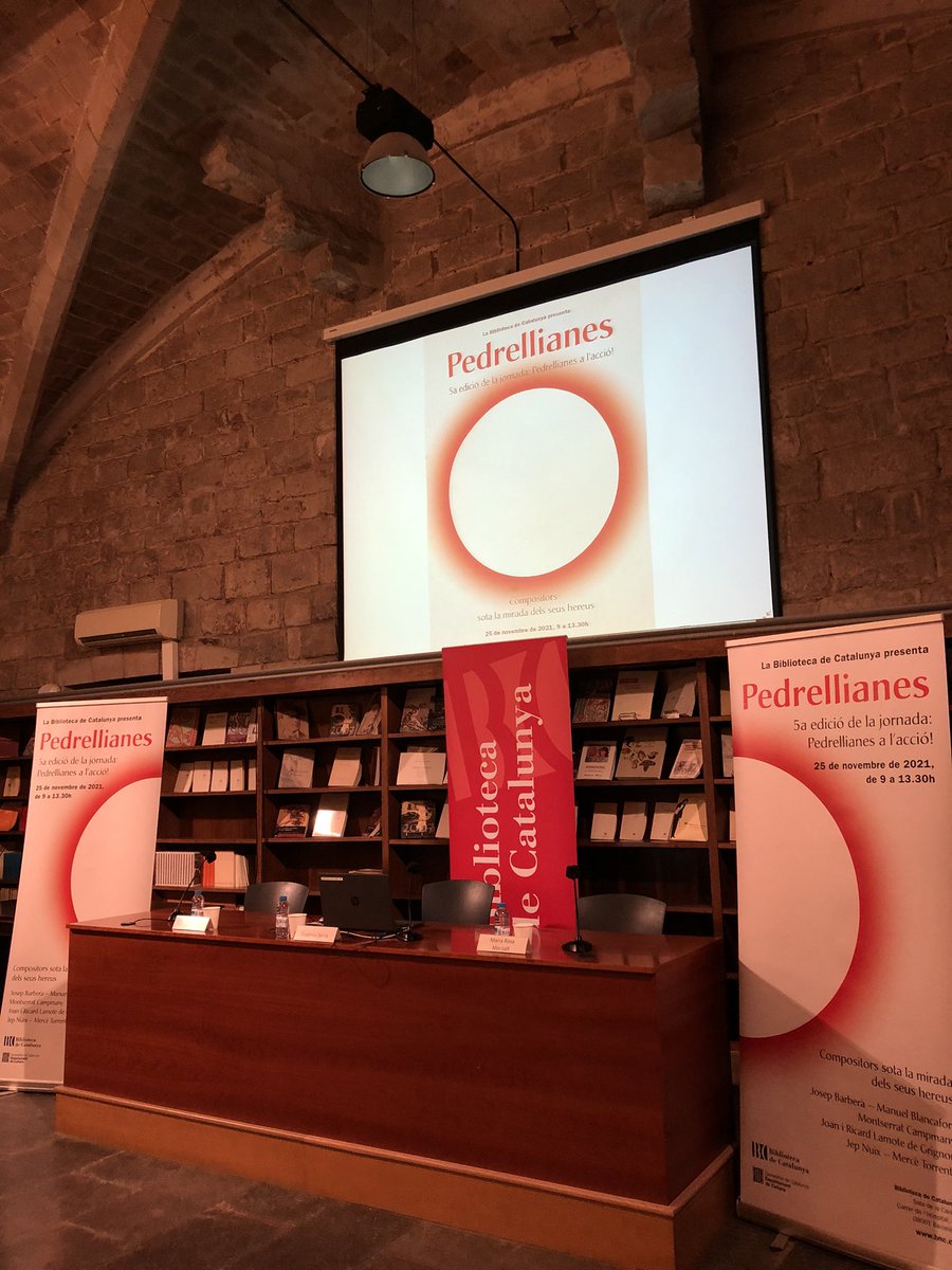 🔴Avui presentem la cinquena edició de les jornades #Pedrellianes!

✍🏼La premsa ho podrà seguir en streaming pel canal de YouTube de la @BiblioCatalunya a partir de les 11.30h.🎦

#Música #Catalunya #Barcelona #Clàssica #FelipPedrell