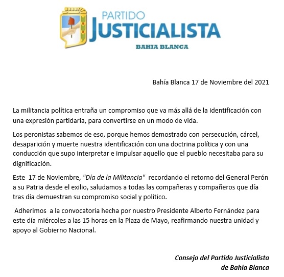pj_bahia's tweet photo. #DiaDeLaMilitancia

En nuestro día, nos encontramos todos en la Plaza de Mayo.

Todo☀️s unidos triunfaremos! https://t.co/mwkJjYQ6Qz