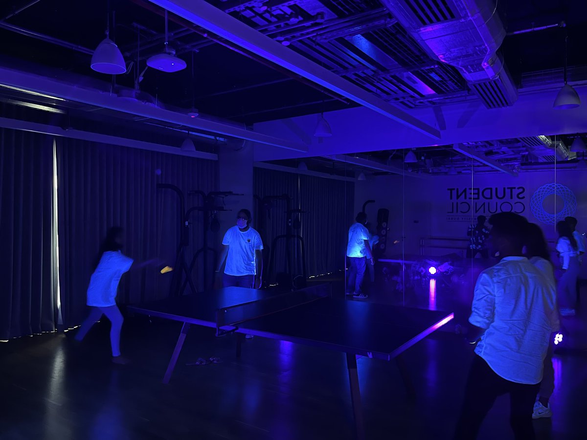 DSteers89's tweet photo. Putting our activity studio to good use this afternoon with UV Table Tennis! @HWUDCouncil https://t.co/RRKyanibuv