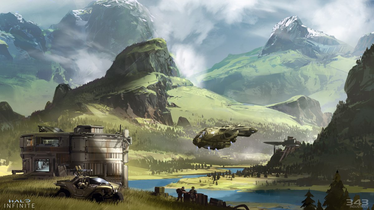 iamagco's tweet photo. Halo infinite Concept Art by Sparth - Watch the full artworks selection : https://t.co/mIA7YEXrDG https://t.co/xzogNspW1L