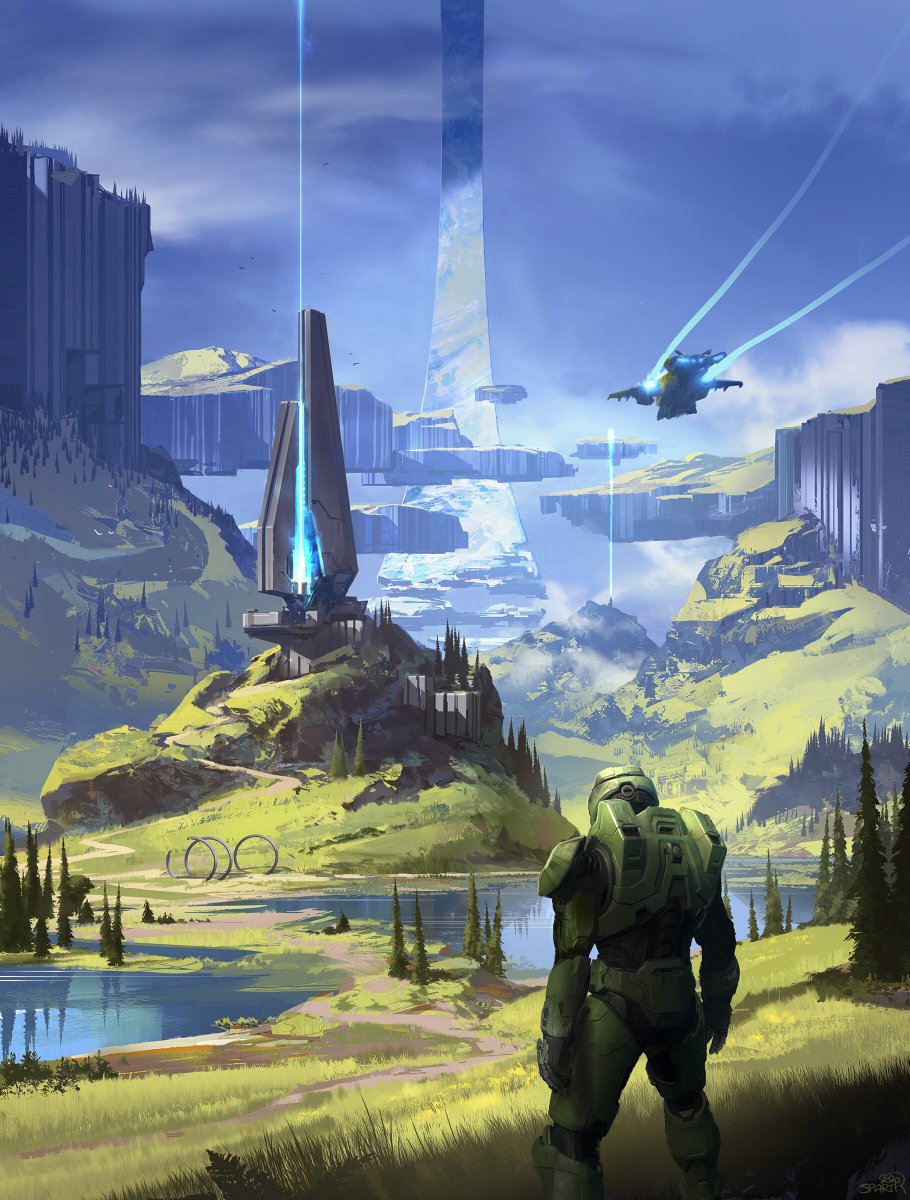 iamagco's tweet photo. Halo infinite Concept Art by Sparth - Watch the full artworks selection : https://t.co/mIA7YEXrDG https://t.co/xzogNspW1L