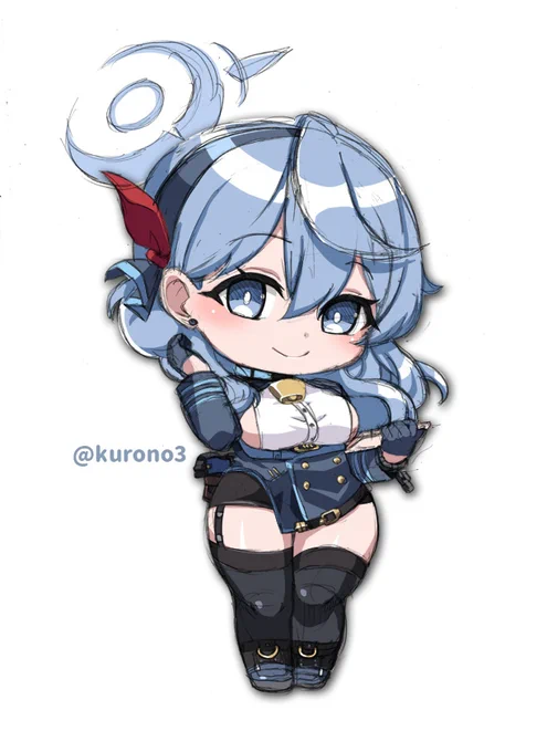 アコちゃんのラフ。
#ブルアカ 
