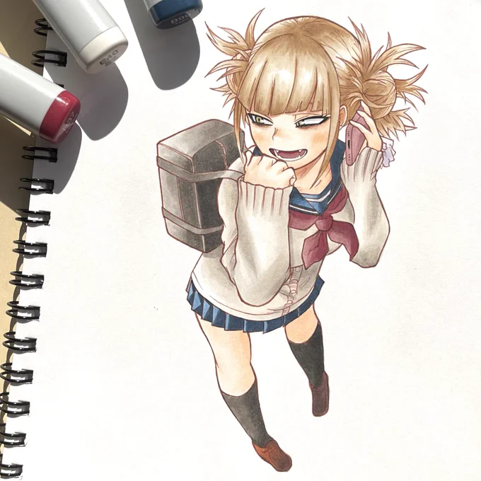 トガちゃん!!
#ヒロアカ #模写 