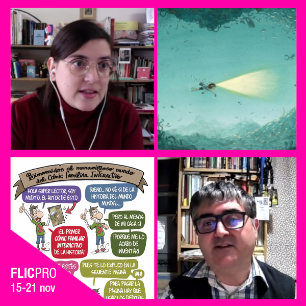 flicfestival's tweet photo. 📚 ¡Empezamos la 3ª jornada del #FLICPRO con @EdFlamboyant y @amaniaco, que han presentado sus 3 libros más destacados de cada editorial! 📌Si te lo has perdido, podrás verlo en diferido en el espacio virtual del #FLICPROOnline! 👉 https://t.co/nCuUYRD1vJ #Readoneu https://t.co/noOcs9CVnX