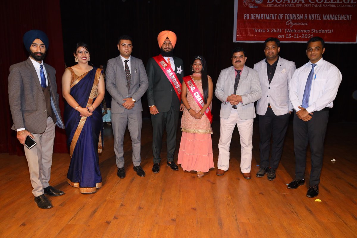 dcj_official's tweet photo. PG Department of Tourism &amp; Hotel Management organized Freshers Party Intro X 2021.
#BHTM #FreshersParty
#DoabaCollegeJalandhar  #PrincipalDoabaCollegeJalandhar #PrincipalDrPardeepBhandari https://t.co/bGkGRYrl0e