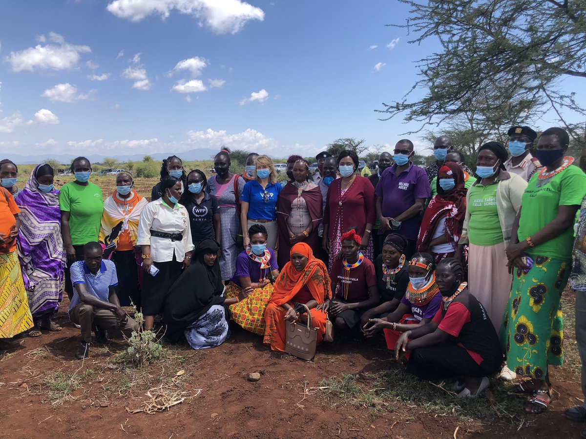 LaurenLandis1's tweet photo. Such a privilege to be in @isioloCounty011 with H.E. @CSMargaretKobia. To share @WFP_Kenya’s lessons learnt; opportunities; and to come together to address challenges. 

#drought #women #cashbasedtransfers #resilience https://t.co/0O3B6lUvS9