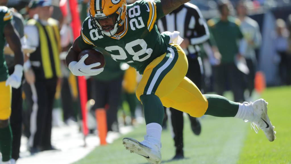 TSD__NFL's tweet photo. With Aaron Jones Hurt, It’s Time for A.J. Dillon to Step Up https://t.co/oMvWK6MQiL https://t.co/o8wAAMoT0R