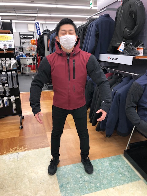 IXONジャケット試着してみました。 スタッフ身長165㎝体重67㌔34歳 来 