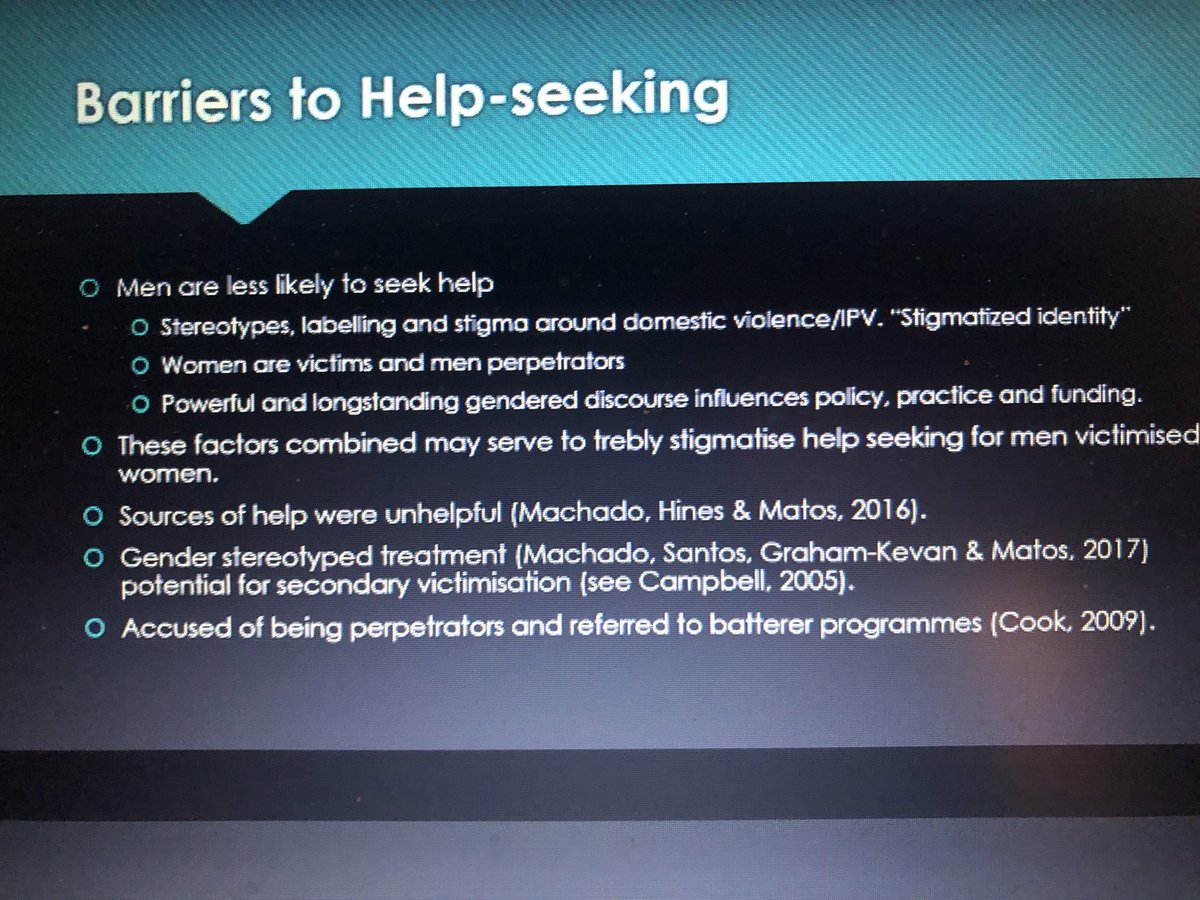 ⁦<a href="/DrLizBates/">Dr Liz Bates</a>⁩ ⁦discussing barriers to help-seeking by male victims of domestic abuse ⁦<a href="/ManKindInit/">ManKind Initiative</a>⁩