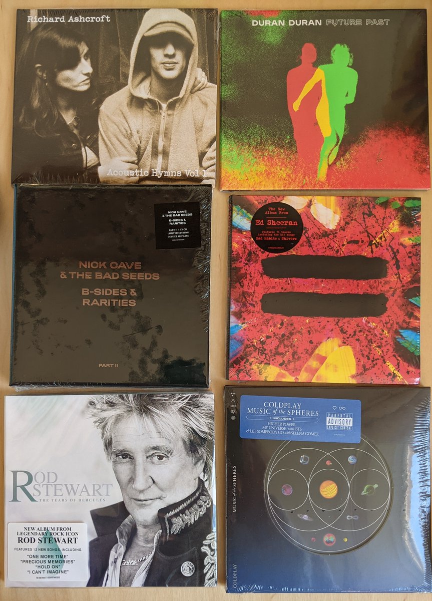 offthebeatentks's tweet photo. Great #NewReleases on CD in store &amp; online now

Open Tue - Sat 10 til 5.30 (Fri 6pm)

Nick Cave &amp; The Bad Seeds, Richard Ashcroft, Duran Duran, Ed Sheeran, Rod Stewart, Coldplay
https://t.co/3BEY31WRBi

#nickcave #coldplay #edsheeran #cdfans #newmusic2021 #rodstewart #duranduran https://t.co/bkJjCK2kwi