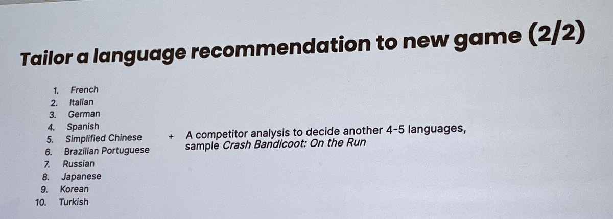 What to take into account to tailor a language recommendation to new games? #NTIF2021 — a data-driven strategic decision