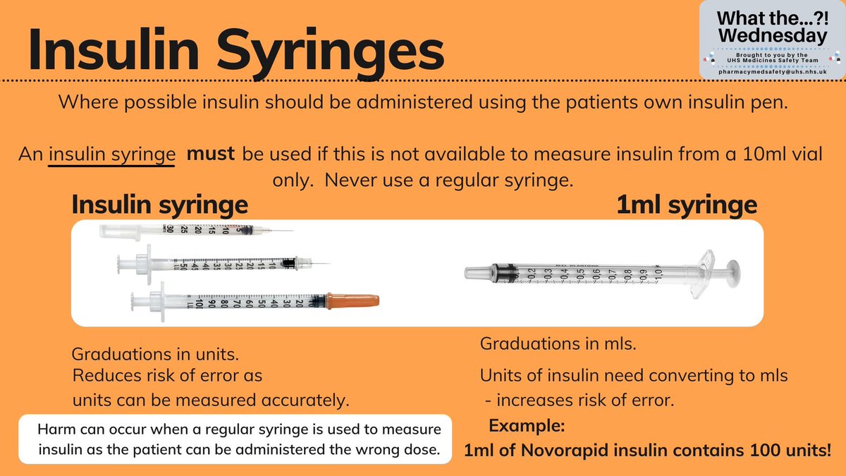 andyfox4's tweet photo. No harm in reminding you of this. #insulin suggest you regularly check syringes are available. @UHSFT @SotonChildHosp @KellyWood25 @rie_khan28 @pr8jaa @msonetwork @PNewlandJones https://t.co/fccGScgrRZ