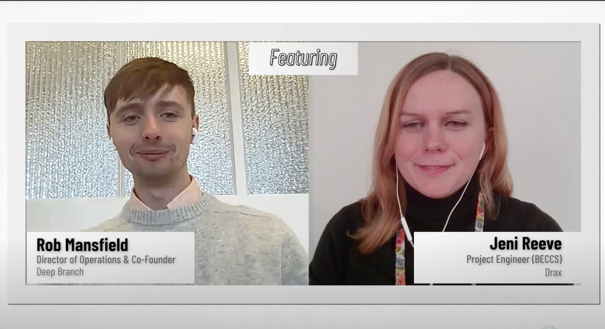 Let's reimagine #CO2 from being a waste product to becoming a #sustainable resource. Robert Mansfield at <a href="/DeepBranchBio/">Deep Branch</a> and <a href="/JeniSpragg/">Dr Jeni Reeve</a> at <a href="/DraxGroup/">Drax</a> discuss #CCUS innovations in a <a href="/reactfirstuk/">REACT-FIRST</a> context. #TogetherForOurPlanet #COP26

youtu.be/nxQHLvEqOO4