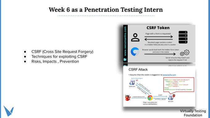 Adithya36194385's tweet photo. It feels great being a Penetration Testing Intern at @VTFoundation.I learned about Cross Site Request Forgery exploitation ,impacts and prevention of CSRF.#VTfoundation #VTFOct21 #internships https://t.co/EpIbJUzlzE