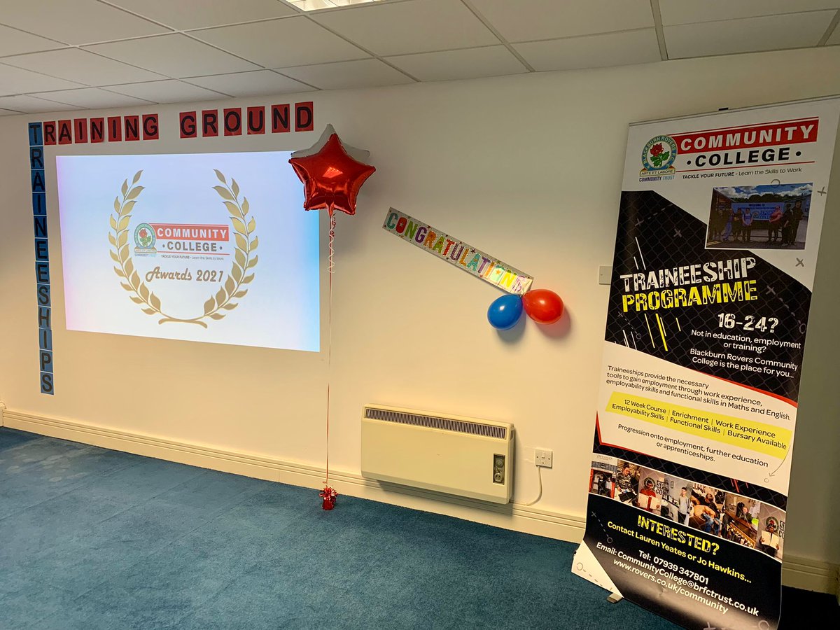 BRFCTrust's tweet photo. 🏆 Last Thursday, our @BRCTComCollege celebrated students' success at an Awards evening!

These students arrived last April and have collectively achieved an amazing 52 qualifications with 87% progressing into a positive destination!

👏 Congratulations! 👏

#WeAreTogether 🔵⚪️ https://t.co/LhFnE4uoed
