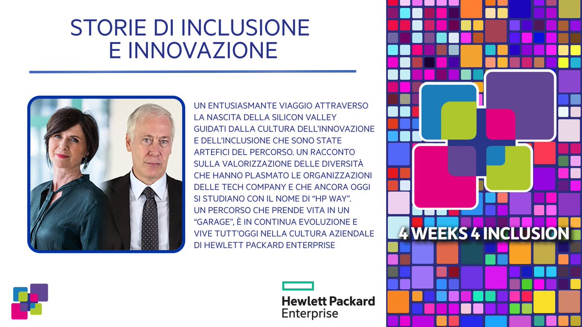 Domani alle 14:00, <a href="/HPE_IT/">HPE Italy</a> partecipa a #4Weeks4Inclusion, il più grande evento interaziendale dedicato alla diversità. Vieni a trovarci per ascoltare grandi storie di innovazione e inclusione!
Registrati qui 👉 hpe.to/6048J5wK0 
e partecipa gli eventi interaziendali @4W4I