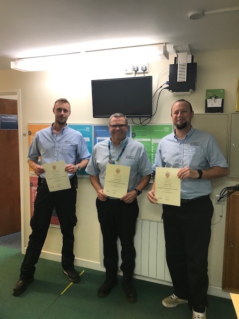 Congratulations to our Estates Team on receiving your IOSH Certificates
Gareth, Reg &amp; Justin 👏👏👏
<a href="/IOSH_tweets/">IOSH</a> @managingsafely <a href="/EstatesRcht/">RCHT Estates & Facilities</a> #brilliantenvironments