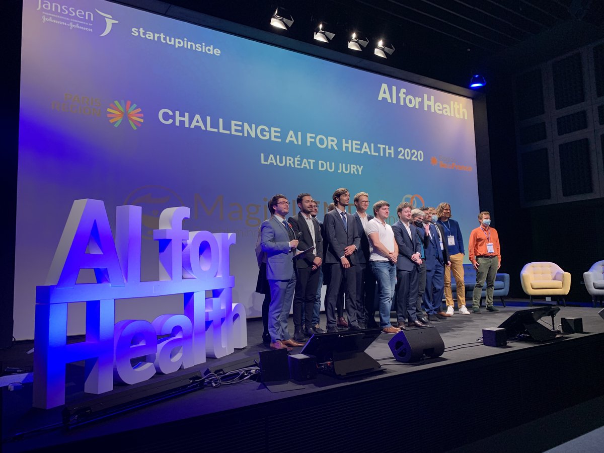 OVHcloudStartup's tweet photo. Félicitations à @MagicLemp qui remporte le challenge #AIforHealth organisé par la région Ile de France, @APHP et l'Institut Curie en partenariat avec @OVHcloud_FR #AItraining #Healthtech https://t.co/e8Oe1PzP89