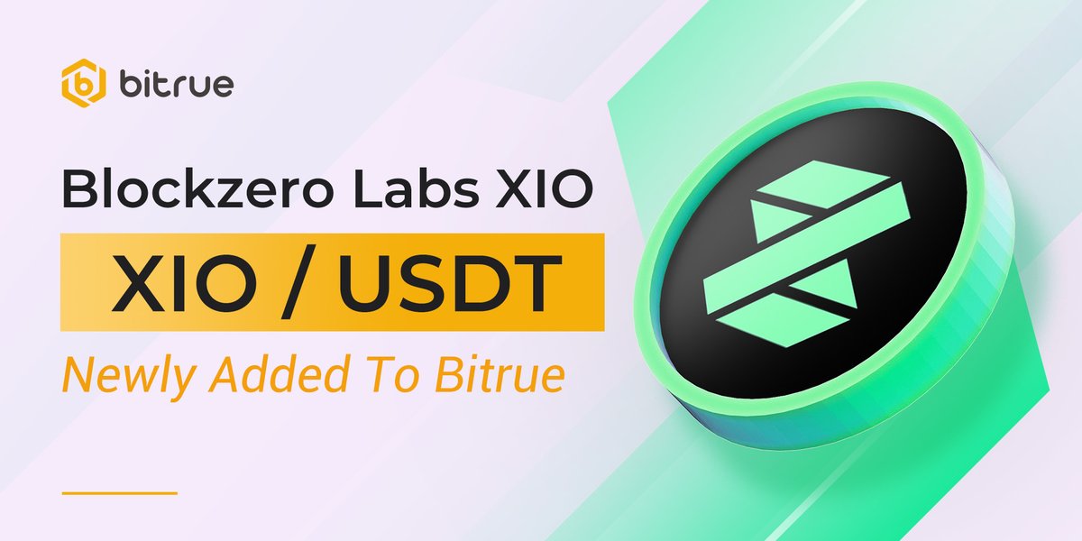 BitrueOfficial's tweet photo. We're listing $XIO @blockzerolabs today after they successfully passed the #BTRVote ! Deposits are open NOW, and pairs with $USDT open at 11:00 UTC today. https://t.co/L0qwoQ8Gfv https://t.co/szmpOhrScn