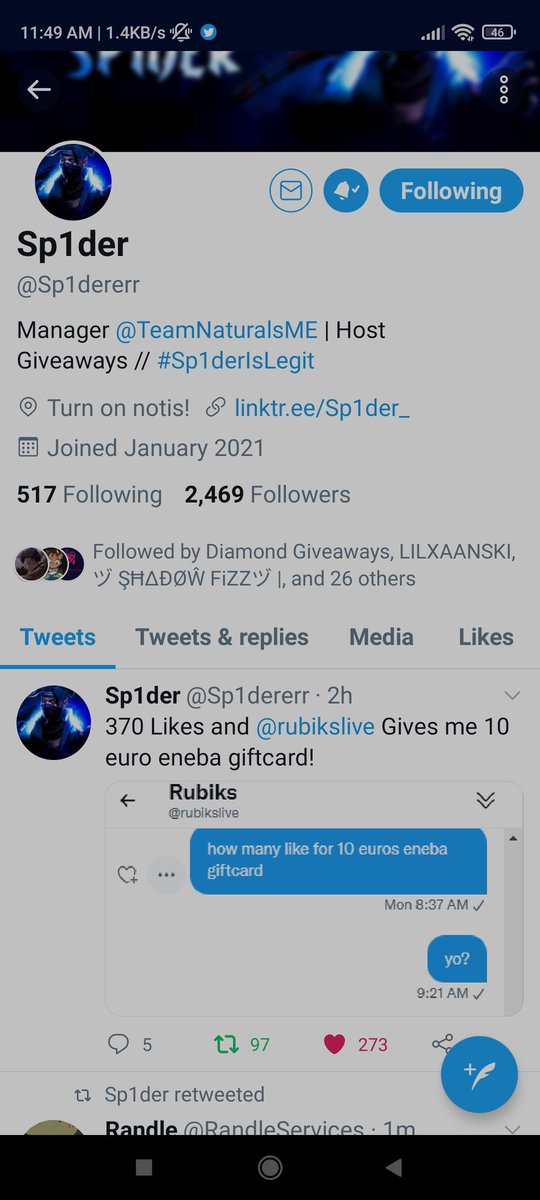 StormBlazer5's tweet photo. @RandleServices @Sp1dererr Done https://t.co/tzDZ0vmyHk