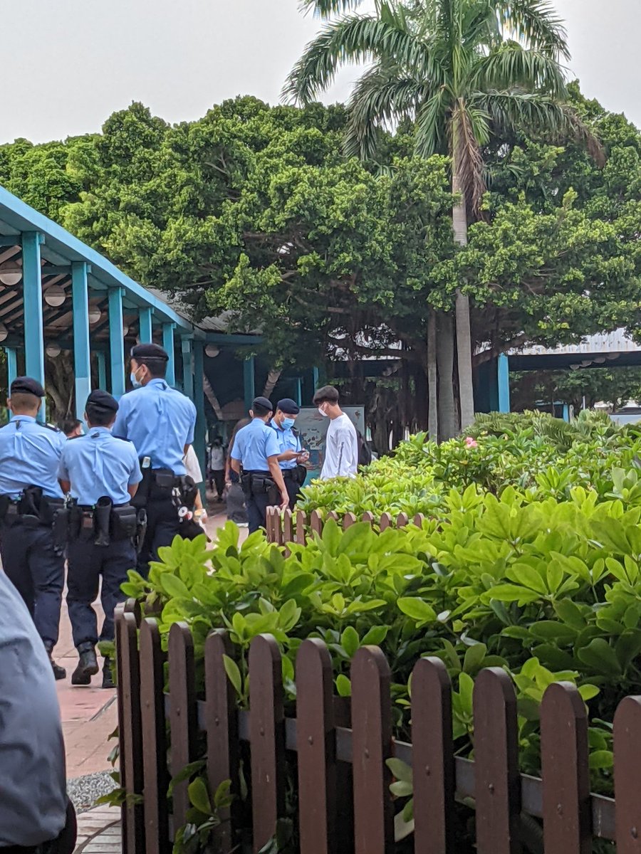 iamarman88's tweet photo. stop and searches have not slowed down in hong kong, people post about it less but it's gotten worse, this is just from sitting near the hong kong ferry terminal for five minutes https://t.co/16nEMDFtZG