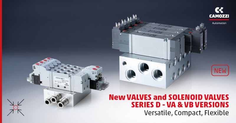 CamozziLtd's tweet photo. We are excited to announce that our #SeriesD range is enhanced with new valves and solenoid valves ➡️ VA and VB versions. Easy to install, they deliver high performance within a compact footprint.

#EnhancingFuturesTogether #CamozziAutomation https://t.co/dU6jDRgHd7