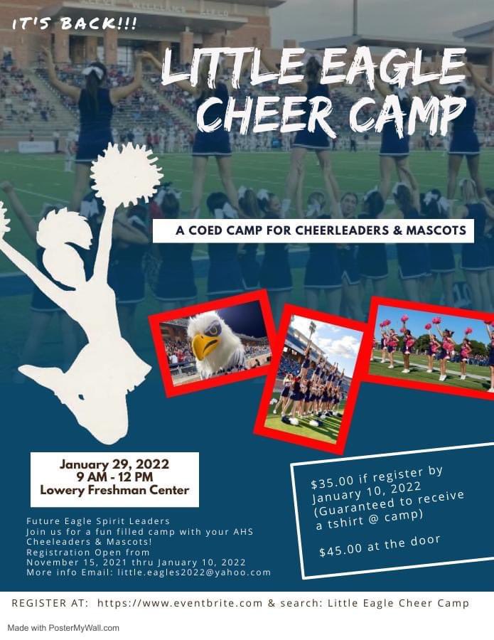 Cheerleaders sign up and learn from your Allen cheerleaders!
