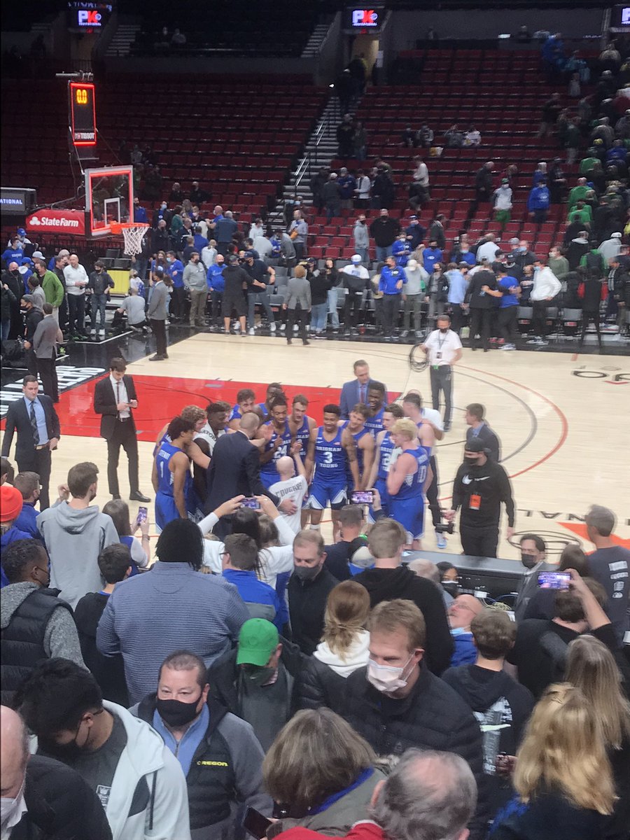 <a href="/jaromjordan/">Jarom Jordan</a> Team showed him much love after the game. Very cool to see!