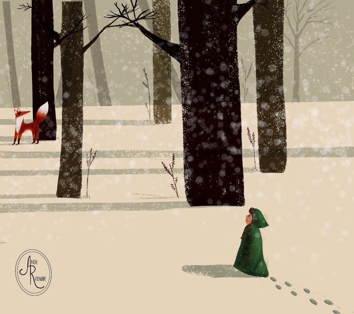 NinjaFoo's tweet photo. Folktale Week illustration for the prompt #dream
I drew a scene from Daughter of the Snow, a Russian folktale.  #folktaleweek2021 #scbwi #storytelleracademy #kidlitart #kidlitartist #scbwimichigan #folktaleweek https://t.co/GvUDk7ZhEv