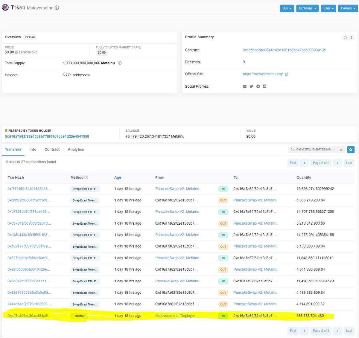 ric_sea's tweet photo. Stay Away RugPull @Metaverse_Inu @MetaInu_Samurai 
https://t.co/bFAZ6AbsOc 
Wallet no.7
https://t.co/WbhQiv2w4C https://t.co/k6ZL7LnAEB