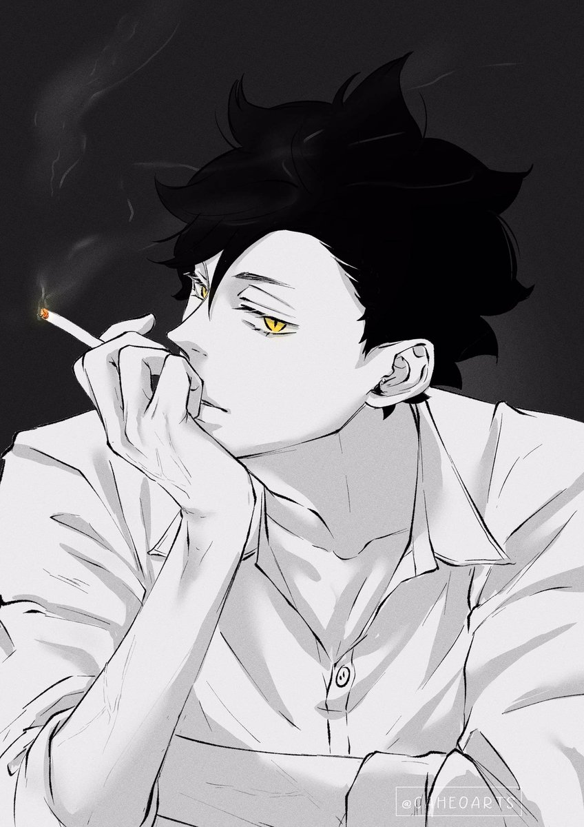 🐈🖤🚬

#ハイキュー  
#黒尾 