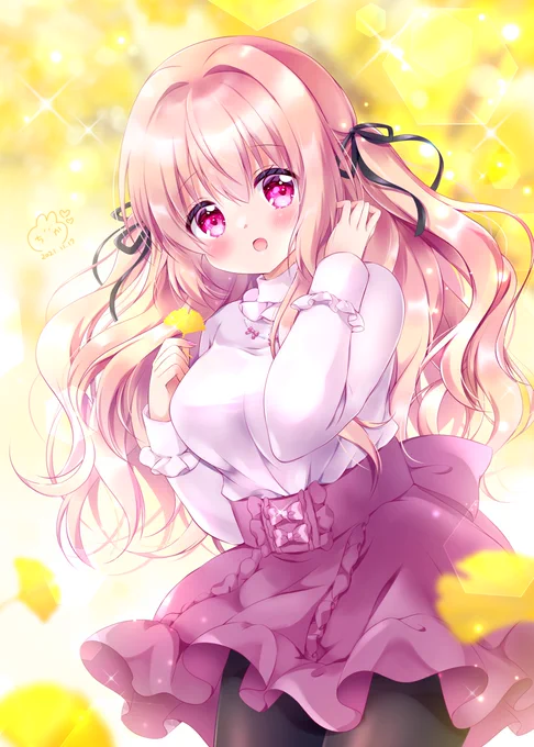 『秋だねっ♡』
#オリジナル 