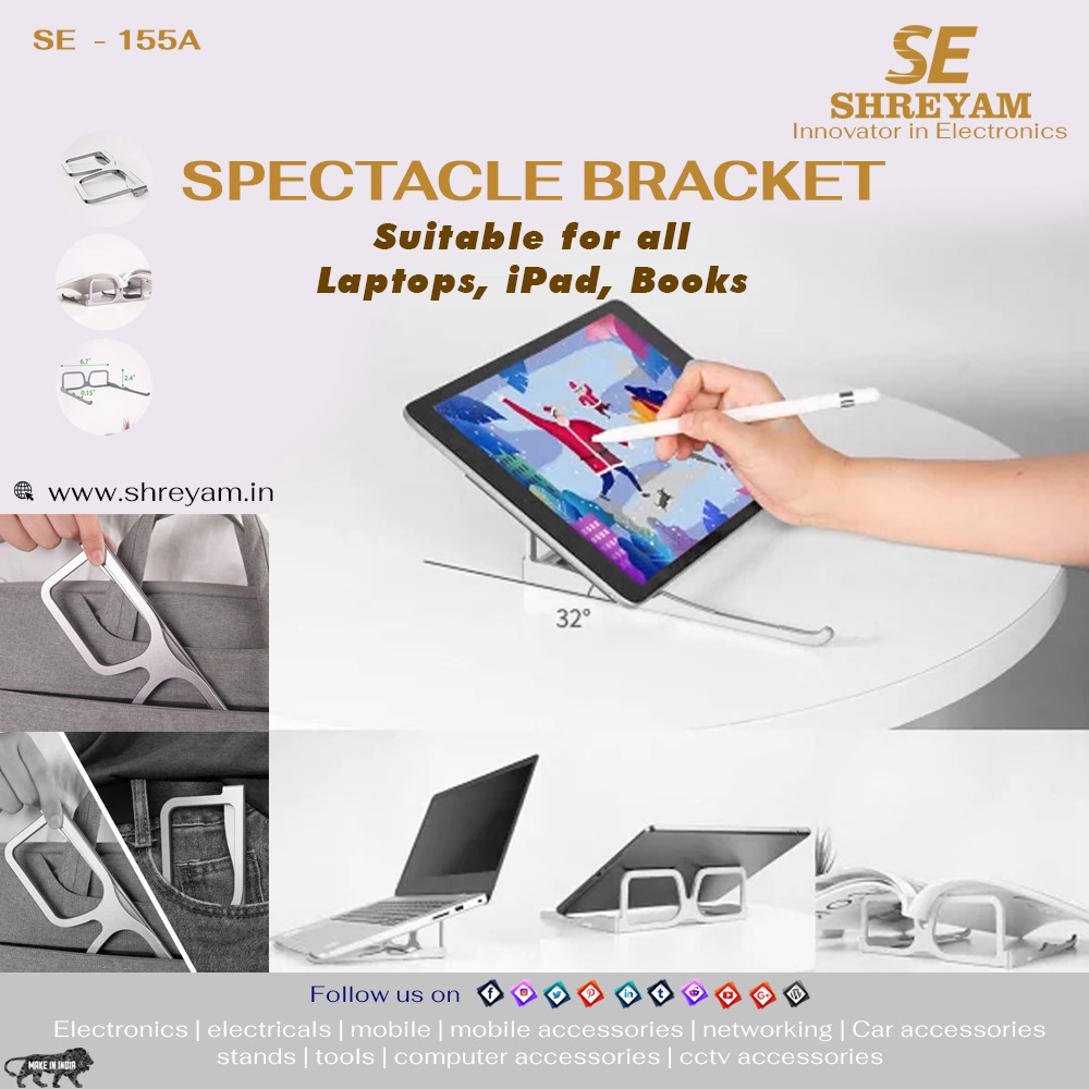 SE_Shreyam's tweet photo. Book lover but hate to hold the book all the time? Or love to do doodles but need a sturdy stand for proper support?
Shreyam is here with a super lightweight, easy to carry Spectacle Bracket!
Just fold it &amp; carry it wherever you go!

#shreyam #shreyamindia #bookstand #laptopstand https://t.co/GBjxQzrH3J