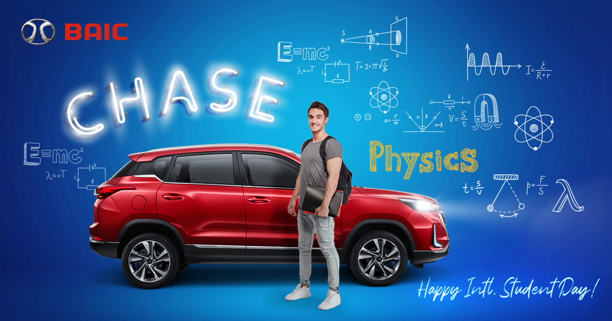 baicglobal's tweet photo. School is the place that shapes and drives kids to be young adults of their own, and the #BAICX35 is a dynamic product just right for students who are chasing their future.
To all students of legal driving age, have a happy #InternationalStudentDay. Let's do this! https://t.co/PnuZX24qbY