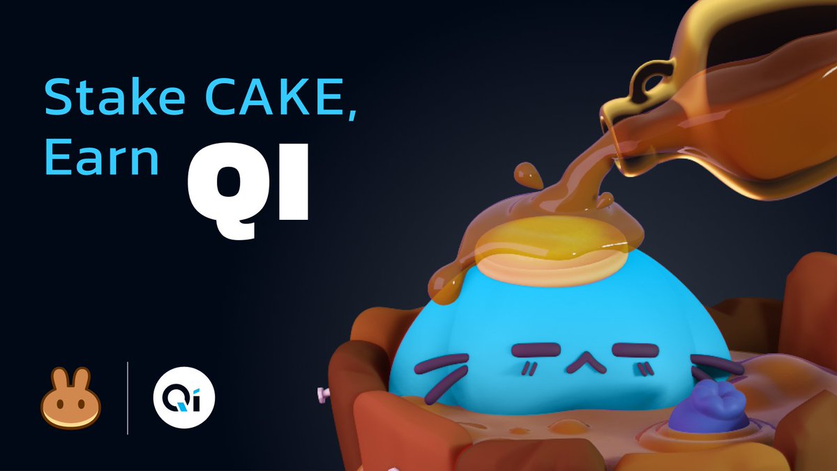 PancakeSwap's tweet photo. 1/ ✨WELCOME ✨@BenqiFinance to Syrup Pool and Farm!
Stake $CAKE to earn $QI!
Stake $QI-BNB LP to earn CAKE!

Read more 👉 https://t.co/qKSqTRfr9L

Unfortunately we're still having issues with... https://t.co/obRYhEdgUF