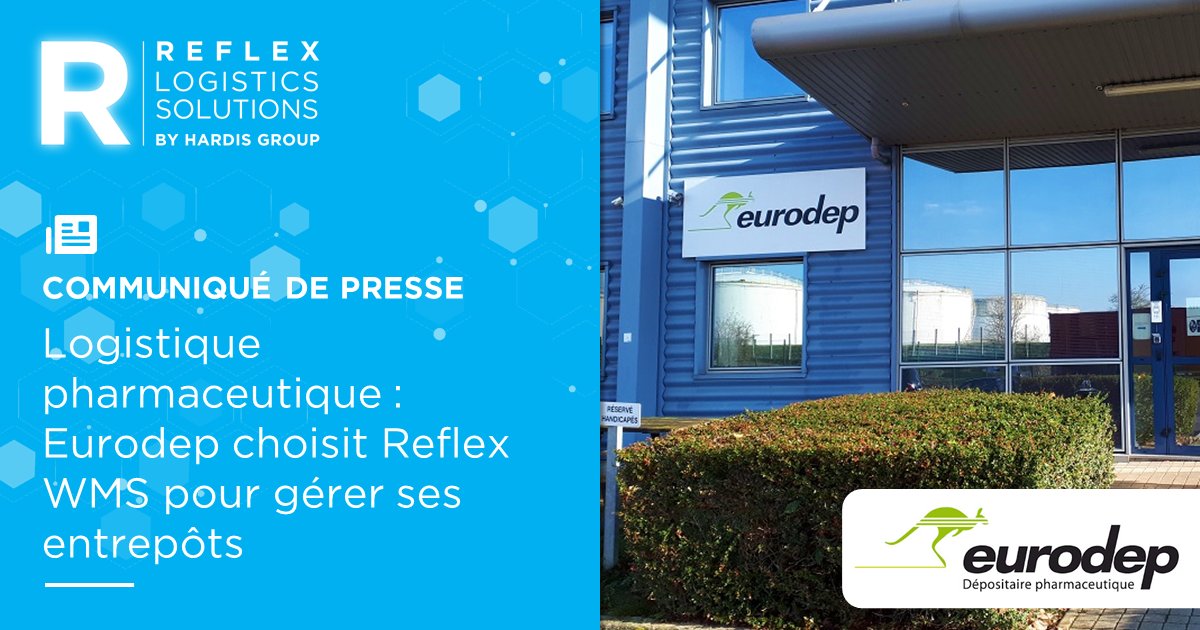 💊Le dépositaire pharmaceutique EURODEP a choisi #ReflexWMS pour gérer la logistique de 170 laboratoires.
🚀 2 entrepôts - 55 000 m2
🚀 Processus logistiques industrialisés
🚀 Pilotage proactif de l’activité
🚀 Simplicité pour intégrer de nouveaux clients

ow.ly/FVzw50GP4HH