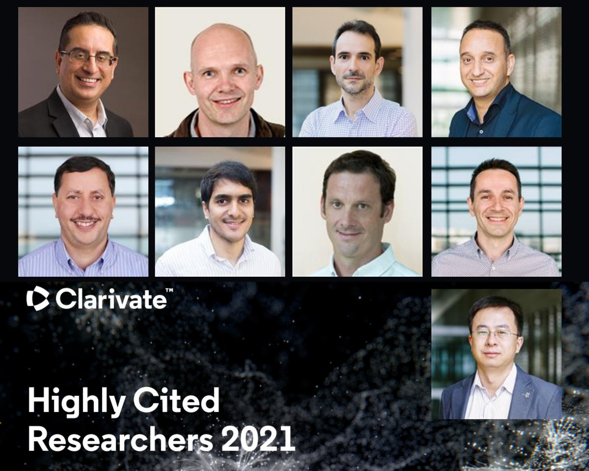 Congratulations Professors! 👏👏👏

This year, <a href="/Clarivate/">Clarivate</a> has recognized #KAUSTPSE Faculty as Highly Cited Researchers. The researchers on this year's list have been selected for exceptional citation #impact in their field/s.
pse.kaust.edu.sa/news/highly-ci…

#highlycited2021 <a href="/ClarivateAG/">Clarivate for Academia & Government</a>
