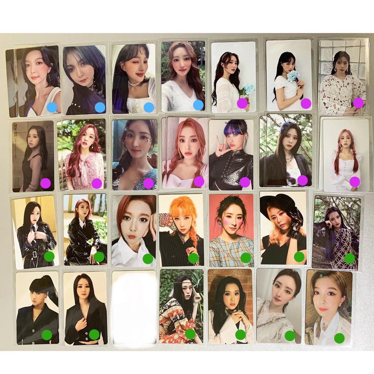 dcmoorder's tweet photo. WTS

dreamcatcher photocards

$6 purple dots 
$7 green dots
$10 blue dots 

stamped only
read pinned for shipping info 

tags dc pc jiu sua siyeon handong yoohyeon dami gahyeon https://t.co/xA9aWWwb9L
