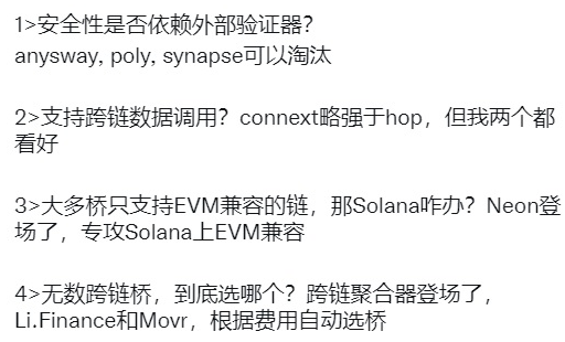0xNomadShawn's tweet photo. 跨链赛道我重点押注。桥这么多，其实很多已经出局。

以下重点说"未发币"的项目，未来1-2个季度它们可能会带来惊喜。 https://t.co/y5S6Wq06tb